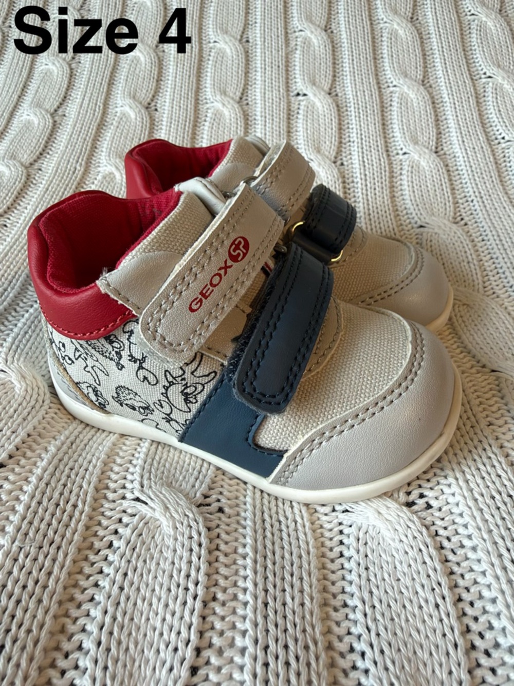 Geox Baby Shoes Size 4 Respira Lightweight Sneakers Toddler Boys Walker